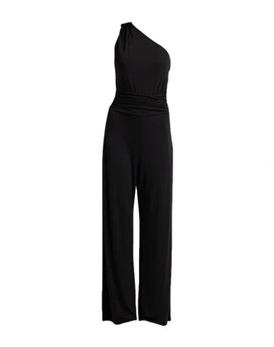 Iblues I Blues Woman Jumpsuit Black Size 8 Polyester, Elastane