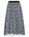 Iblues I Blues Woman Midi Skirt Pastel Blue Size 10 Polyester