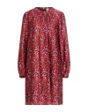Iblues I Blues Woman Mini Dress Brick Size 10 Polyester In Red
