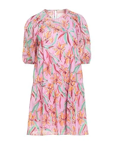 Iblues I Blues Woman Mini Dress Pink Size 8 Cotton
