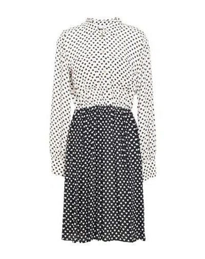 Iblues I Blues Woman Mini Dress White Size 6 Viscose In Multi