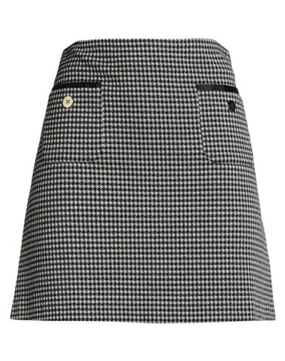 Iblues I Blues Woman Mini Skirt Black Size 6 Viscose, Polyamide, Elastane