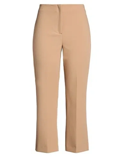 Iblues I Blues Woman Pants Camel Size 4 Polyester, Viscose, Elastane In Brown