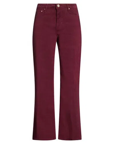 Iblues I Blues Woman Pants Garnet Size 25 Lyocell, Modal, Elastomultiester, Elastane In Burgundy