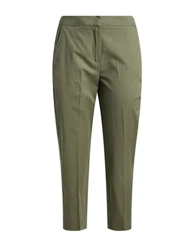 Iblues I Blues Woman Pants Military Green Size 2 Cotton, Elastane