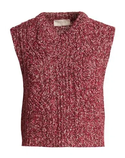Iblues I Blues Woman Sweater Burgundy Size S Cotton, Polyacrylic, Acrylic, Wool In Pink