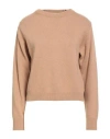 Iblues I Blues Woman Sweater Camel Size L Viscose, Polyamide, Wool, Cashmere In Pink