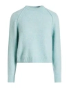 Iblues I Blues Woman Sweater Sky Blue Size L Polyamide, Wool, Acrylic, Alpaca Wool, Elastane In Blue