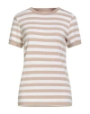 Iblues I Blues Woman T-shirt Light Brown Size L Viscose, Elastane In Multi