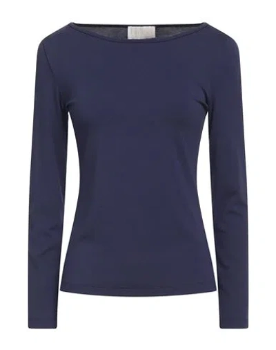Iblues I Blues Woman T-shirt Navy Size Xl Viscose, Elastane