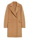 Iblues Idrante Double-breasted Coat In Brown