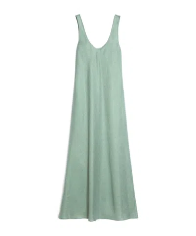 Iblues Linen-blend Dress In Green