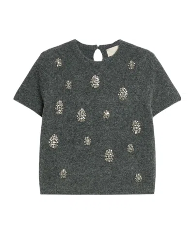 Iblues Logo Sweater In Gray