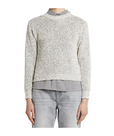 Iblues Long-sleeved Sweater In Gray