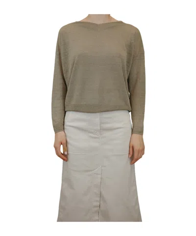 Iblues Long-sleeved Sweater In Green