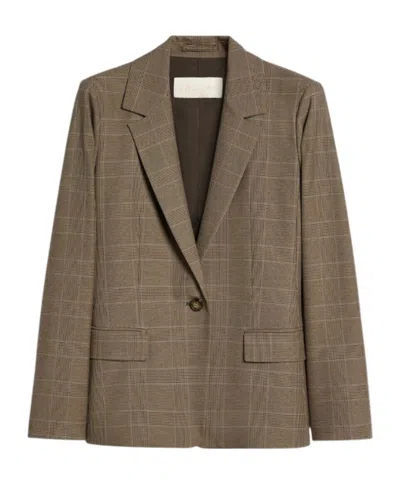 Iblues Long-sleeved Suit Jacket In Brown