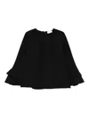 Iblues Marin Ruffled Blouse In Black