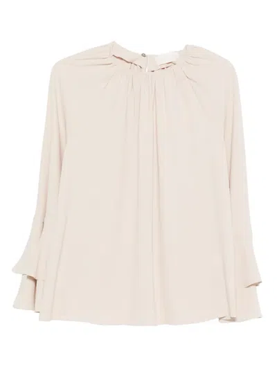 Iblues Marin Ruffled Shirt In Neutral
