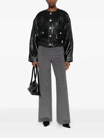 Iblues Martin Corduroy Trousers In Black