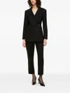 Iblues Notched-lapel Double-breasted Blazer In Black