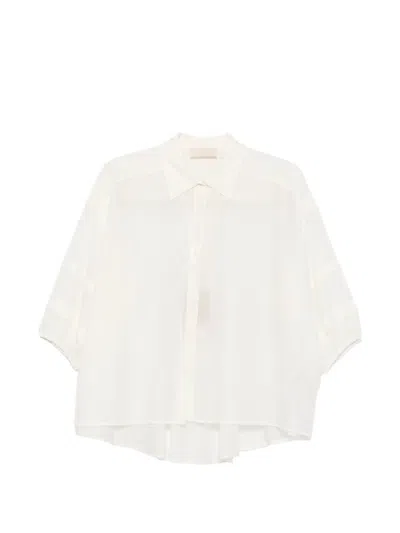 Iblues Panelled Puff-sleeve Shirt In White
