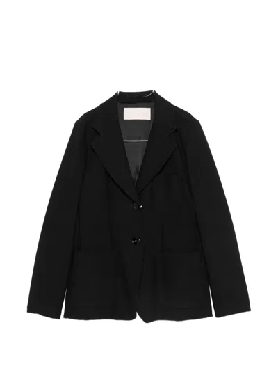 Iblues Patch-pocket Single-breasted Blazer In Black