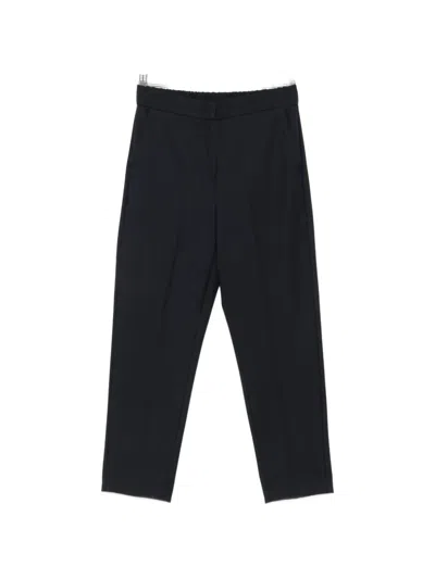 Iblues Pressed-crease Cropped Trousers In Blue