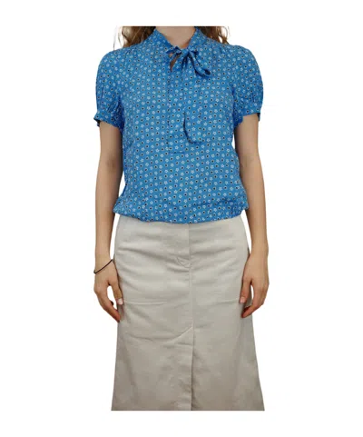 Iblues Printed Pattern Blouse In Blue