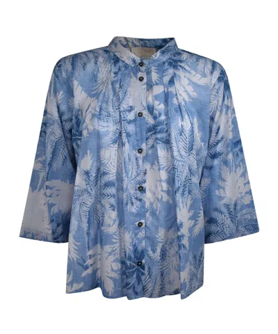 Iblues Printed Pattern Shirt In Blue