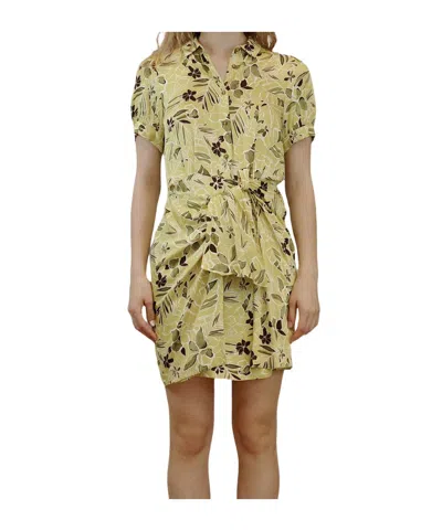 Iblues Printed Shirt Dress In Burgundy