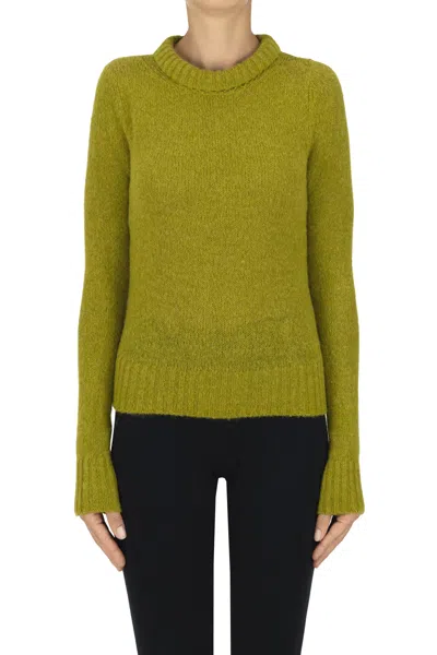 Iblues Quadro Cropped Pullover In Green