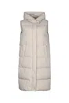 Iblues Hooded Puffer Coat In Brown