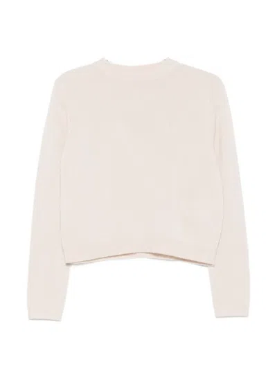 Iblues Ribbed-trim Sweater In Neutral