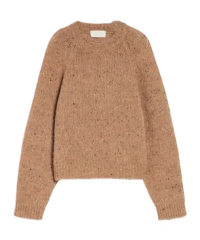 Iblues Round Neck Sweater In Brown
