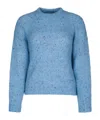 Iblues Speckled-knit Sweater In Blue