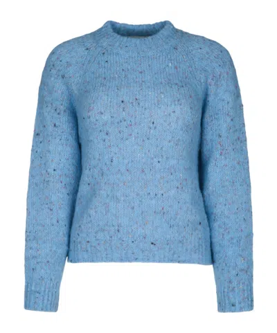 Iblues Speckled-knit Sweater In Blue