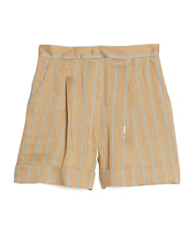 Iblues Striped Shorts In Nude