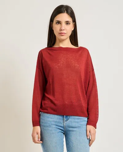 Iblues Sweaters In Bordeaux Scuri