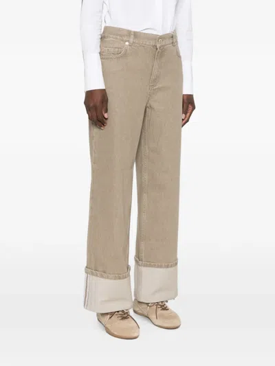 Iblues Turn-up Cuff Jeans In Neutral