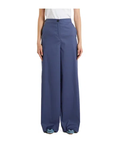 Iblues Wide-leg Casual Pants In Blue
