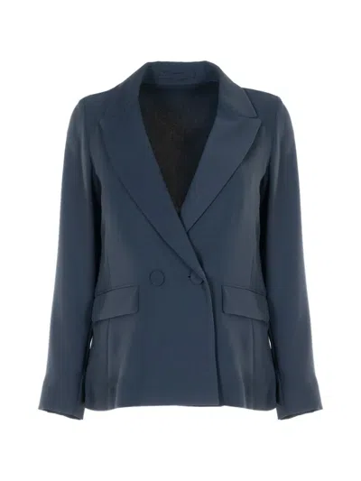 Iblues Zannata Double-breasted Blazer In Blue