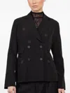 Ibrigu Button Double-breasted Jacket In Black