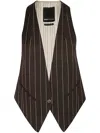 Ibrigu Contrast Back Wool Waistcoat