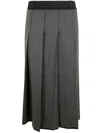 Ibrigu Kimono Boucle Wool Skirt