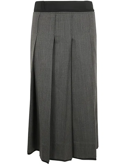 Ibrigu Kimono Boucle Wool Skirt Clothing