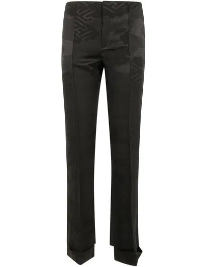 Ibrigu Brunello Cucinelli Cotton And Silk Blend Trousers In Gray