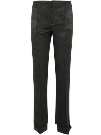 Ibrigu Brunello Cucinelli Cotton And Silk Blend Trousers In Gray