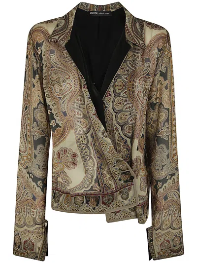 Ibrigu Pareo Foulard Print Shirt In Multicolour