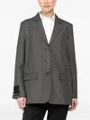 Ibrigu Polka-dot Three-button Single-breasted Jacket In Gray