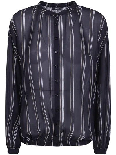 Ibrigu Shirt "balloon Striped" In Black